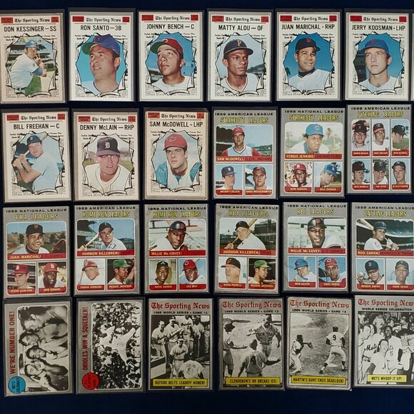 TOPPS 1970 LOT OF 548 BASEBALL CARDS W/47 HOF ALLEN RYAN MAYS CLEMENTE AARON 🐐 - Picture 2 of 12
